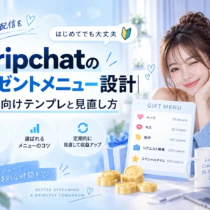 Stripchatのプレゼントメニュー設計｜初心者向けテンプレと見直し方
